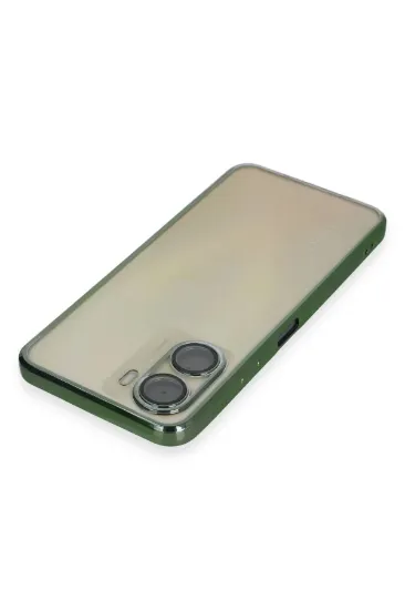 Newface Vivo Y16 Kılıf Razer Lensli Silikon - Yeşil resmi