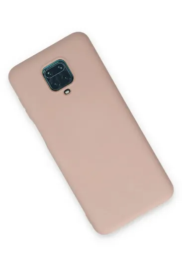 Newface Xiaomi Redmi Note 9 Pro Kılıf Nano içi Kadife Silikon - Pudra resmi