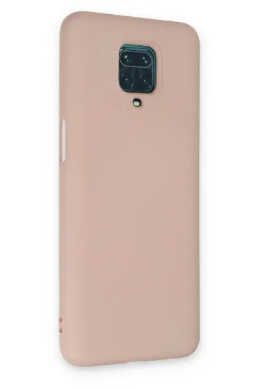 Newface Xiaomi Redmi Note 9 Pro Kılıf Nano içi Kadife Silikon - Pudra resmi