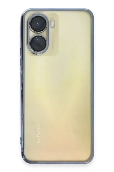Newface Vivo Y16 Kılıf Razer Lensli Silikon - Açık Mavi resmi
