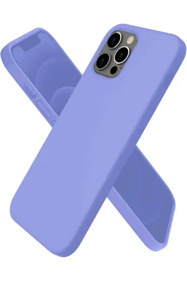 Newface iPhone 12 Pro Kılıf First Silikon - Mor resmi