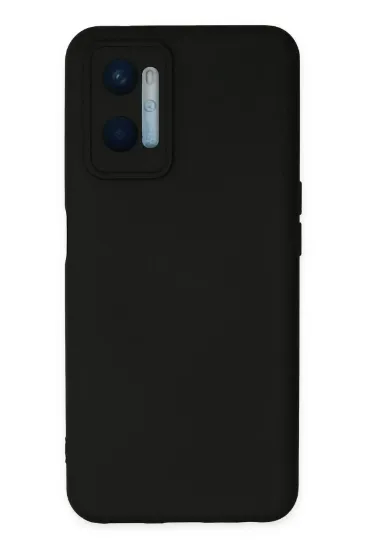 Newface Oppo A96 Kılıf Nano içi Kadife Silikon - Siyah resmi
