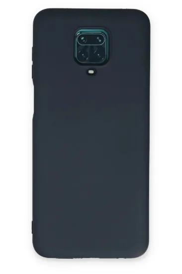 Newface Xiaomi Redmi Note 9 Pro Kılıf Nano içi Kadife Silikon - Lacivert resmi
