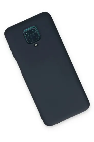 Newface Xiaomi Redmi Note 9 Pro Kılıf Nano içi Kadife Silikon - Lacivert resmi