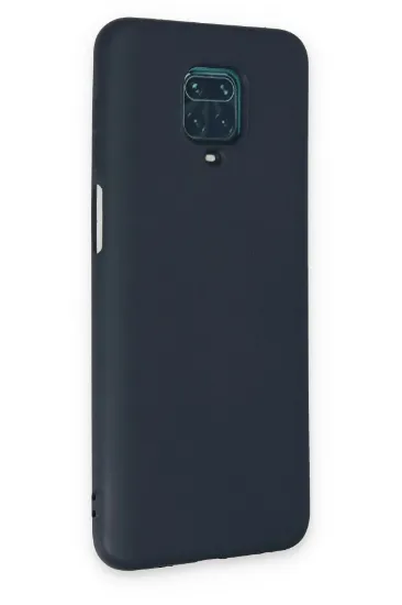Newface Xiaomi Redmi Note 9 Pro Kılıf Nano içi Kadife Silikon - Lacivert resmi