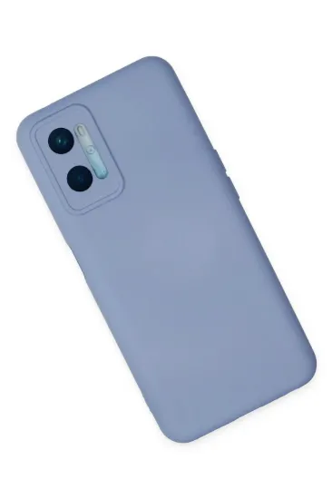 Newface Oppo A96 Kılıf Nano içi Kadife Silikon - Lila resmi