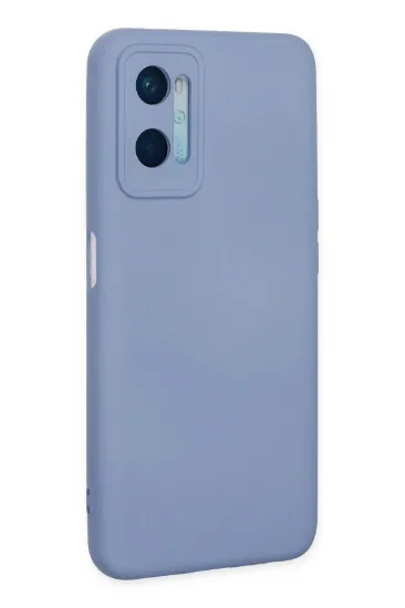 Newface Oppo A96 Kılıf Nano içi Kadife Silikon - Lila resmi