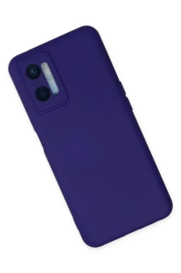 Newface Oppo A96 Kılıf Nano içi Kadife Silikon - Mor resmi