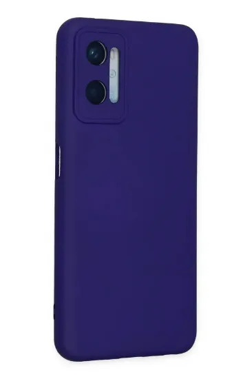 Newface Oppo A96 Kılıf Nano içi Kadife Silikon - Mor resmi