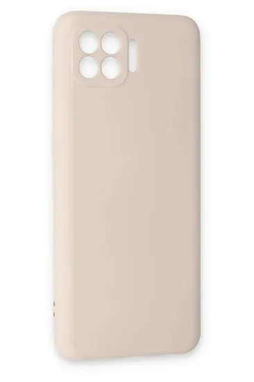 Newface Oppo Reno 4 Lite Kılıf Nano içi Kadife Silikon - Pudra resmi