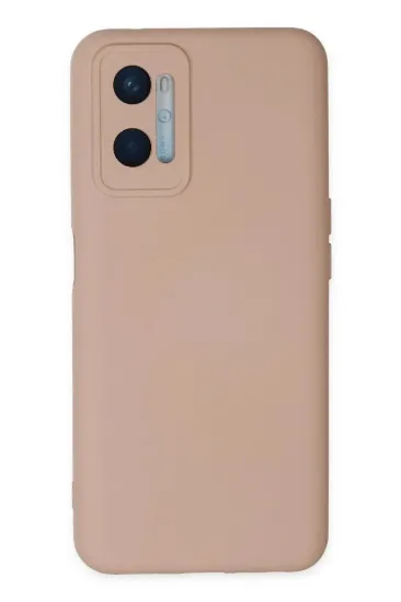 Newface Oppo A96 Kılıf Nano içi Kadife Silikon - Pudra resmi