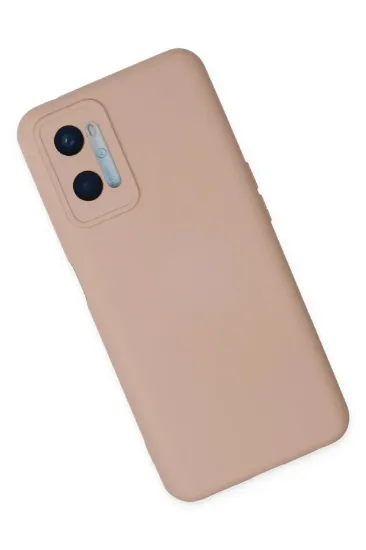 Newface Oppo A96 Kılıf Nano içi Kadife Silikon - Pudra resmi