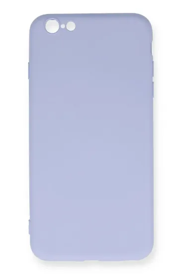 Newface iPhone 6 Plus Kılıf Nano içi Kadife Silikon - Lila resmi