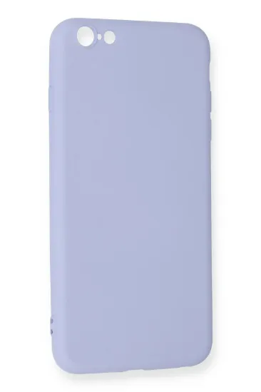 Newface iPhone 6 Plus Kılıf Nano içi Kadife Silikon - Lila resmi
