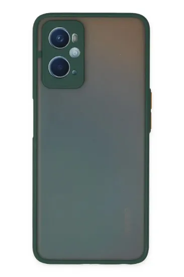 Newface Oppo A96 Kılıf Montreal Silikon Kapak - Yeşil resmi