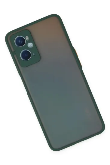 Newface Oppo A96 Kılıf Montreal Silikon Kapak - Yeşil resmi