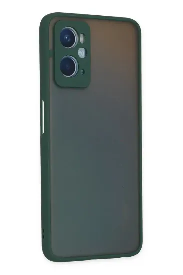 Newface Oppo A96 Kılıf Montreal Silikon Kapak - Yeşil resmi