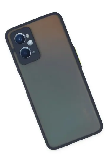 Newface Oppo A96 Kılıf Montreal Silikon Kapak - Lacivert resmi