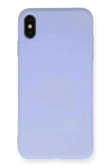Newface iPhone X Kılıf Nano içi Kadife Silikon - Lila resmi