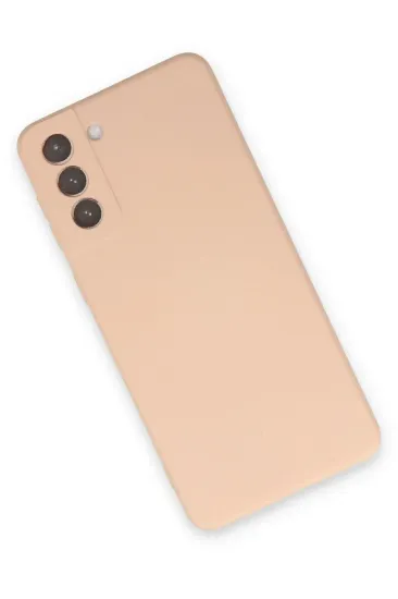 Newface Samsung Galaxy S21 Plus Kılıf Nano içi Kadife Silikon - Pudra resmi