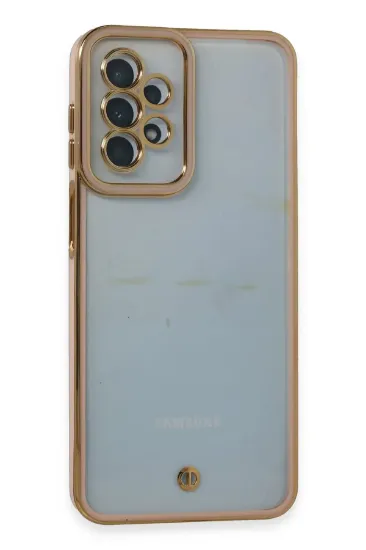Newface Samsung Galaxy A23 4G Kılıf Liva Lens Silikon - Pudra resmi