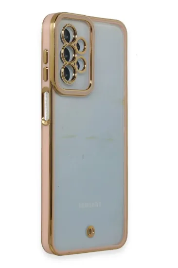 Newface Samsung Galaxy A23 4G Kılıf Liva Lens Silikon - Pudra resmi