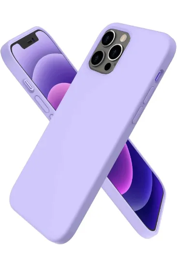 Newface iPhone 12 Pro Max Kılıf First Silikon - Lila resmi