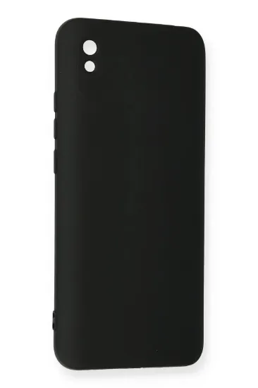 Newface Xiaomi Redmi 9A Kılıf Nano içi Kadife Silikon - Siyah resmi