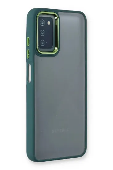 Newface Samsung Galaxy A03S Kılıf Dora Kapak - Haki Yeşil resmi