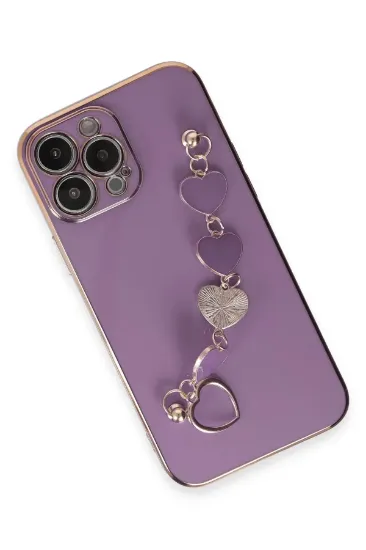 Newface iPhone 13 Pro Max Kılıf Esila Silikon - Mor resmi