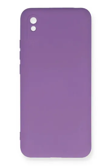 Newface Xiaomi Redmi 9A Kılıf Nano içi Kadife Silikon - Mor resmi