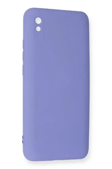 Newface Xiaomi Redmi 9A Kılıf Nano içi Kadife Silikon - Lila resmi