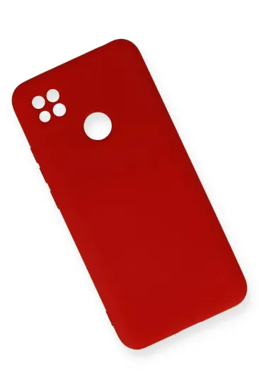 Newface Xiaomi Redmi 9C Kılıf Nano içi Kadife Silikon - Kırmızı resmi