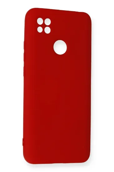 Newface Xiaomi Redmi 9C Kılıf Nano içi Kadife Silikon - Kırmızı resmi