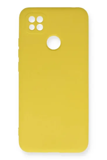 Newface Xiaomi Redmi 9C Kılıf Nano içi Kadife Silikon - Sarı resmi