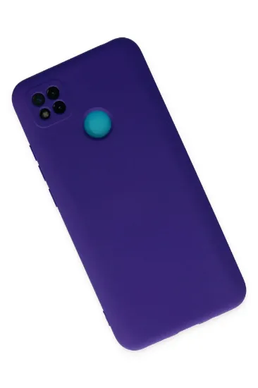 Newface Xiaomi Redmi 9C Kılıf Nano içi Kadife Silikon - Mor resmi