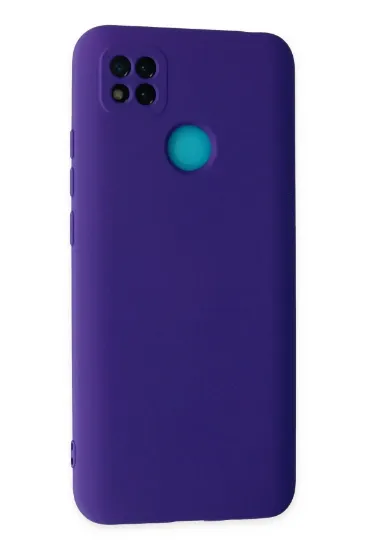 Newface Xiaomi Redmi 9C Kılıf Nano içi Kadife Silikon - Mor resmi