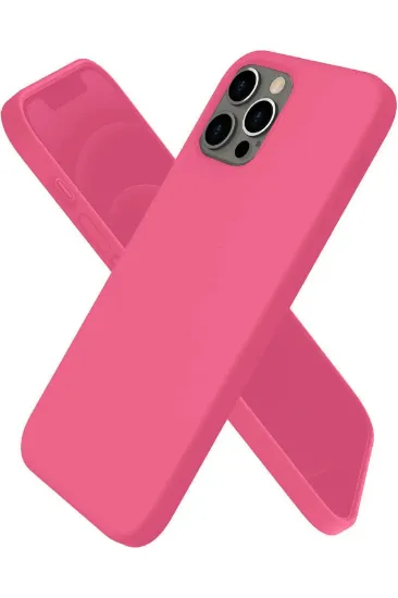 Newface iPhone 12 Pro Max Kılıf First Silikon - Pembe resmi