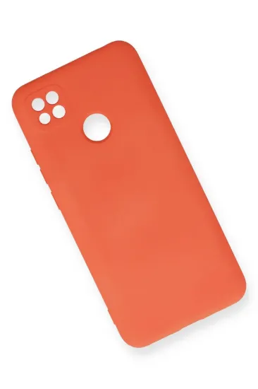 Newface Xiaomi Redmi 9C Kılıf Nano içi Kadife Silikon - Turuncu resmi