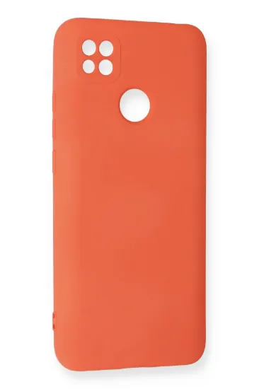 Newface Xiaomi Redmi 9C Kılıf Nano içi Kadife Silikon - Turuncu resmi