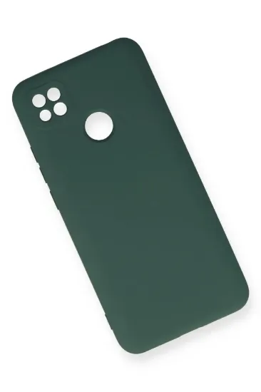Newface Xiaomi Redmi 9C Kılıf Nano içi Kadife Silikon - Koyu Yeşil resmi