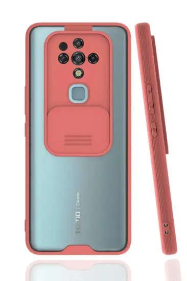 Newface Tecno Camon 16 Kılıf Platin Kamera Koruma Silikon - Pembe resmi