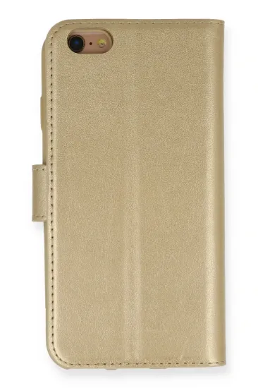 Newface iPhone 6 Kılıf Trend S Plus Kapaklı Kılıf - Gold resmi