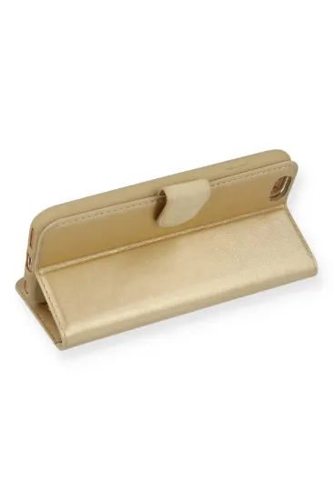 Newface iPhone 6 Kılıf Trend S Plus Kapaklı Kılıf - Gold resmi