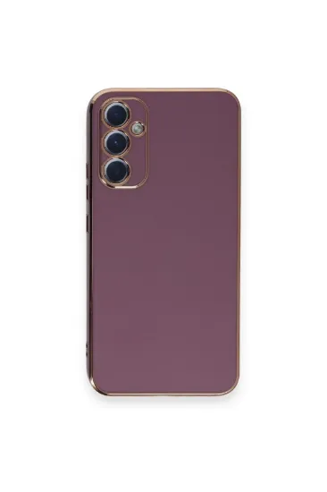 Newface Samsung Galaxy A34 5G Kılıf Volet Silikon - Mor resmi