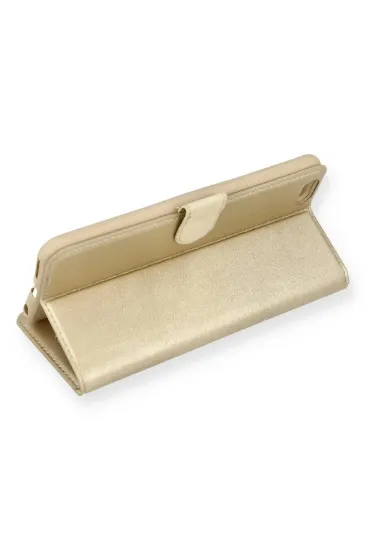 Newface iPhone 6 Plus Kılıf Trend S Plus Kapaklı Kılıf - Gold resmi