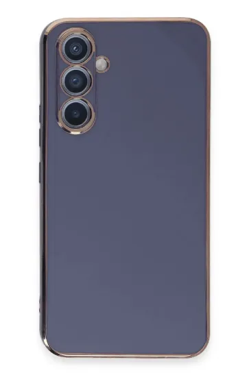 Newface Samsung Galaxy A54 5G Kılıf Volet Silikon - Mavi resmi