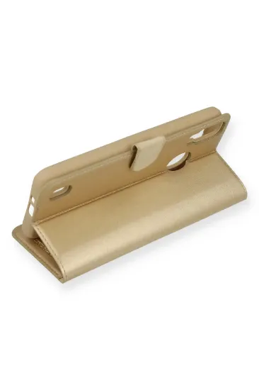Newface Reeder P13 Blue Kılıf Trend S Plus Kapaklı Kılıf - Gold resmi