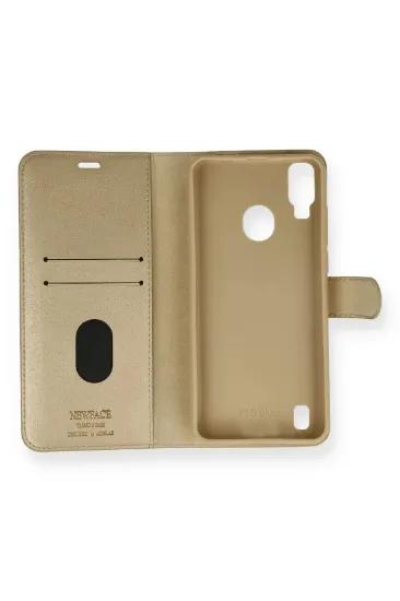 Newface Reeder P13 Blue Kılıf Trend S Plus Kapaklı Kılıf - Gold resmi