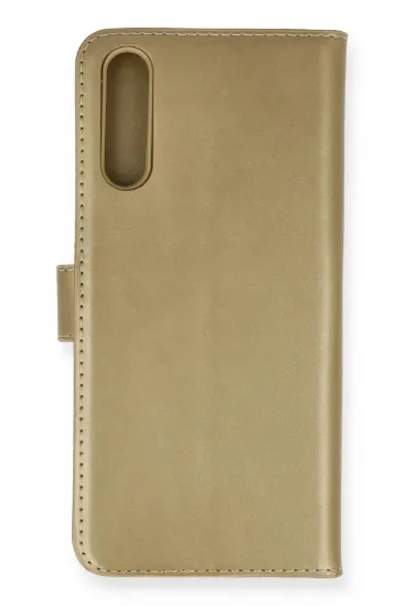 Newface Huawei P Smart S Kılıf Trend S Plus Kapaklı Kılıf - Gold resmi